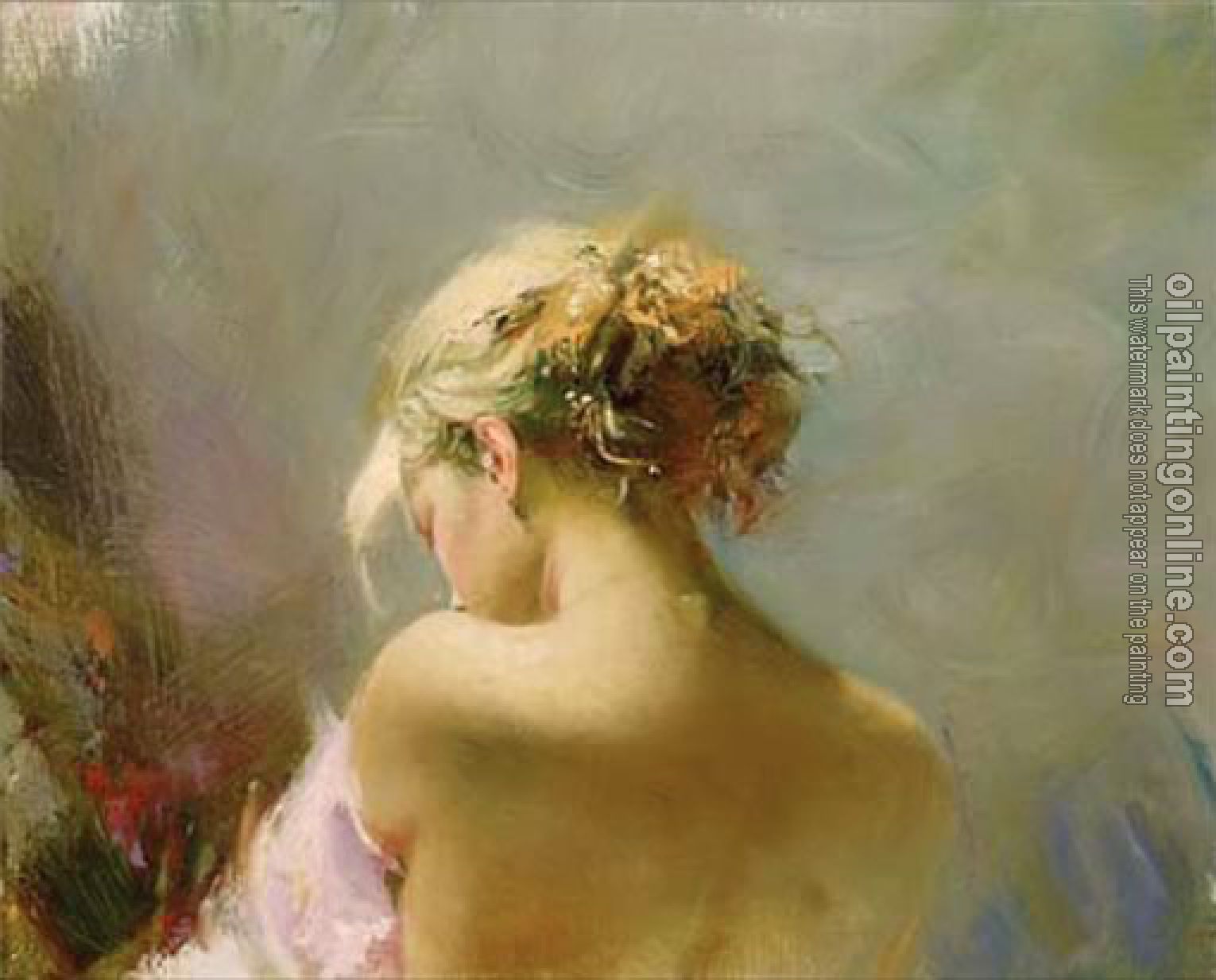 Pino Daeni - Impression oil painting.